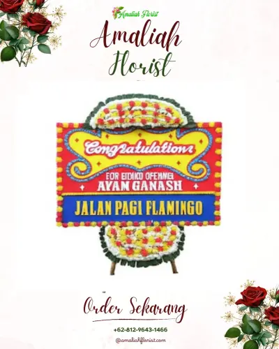 Bunga Papan Congratulation di Umbul Tengah